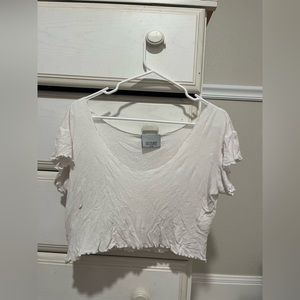 LucyLove white oversized crop top